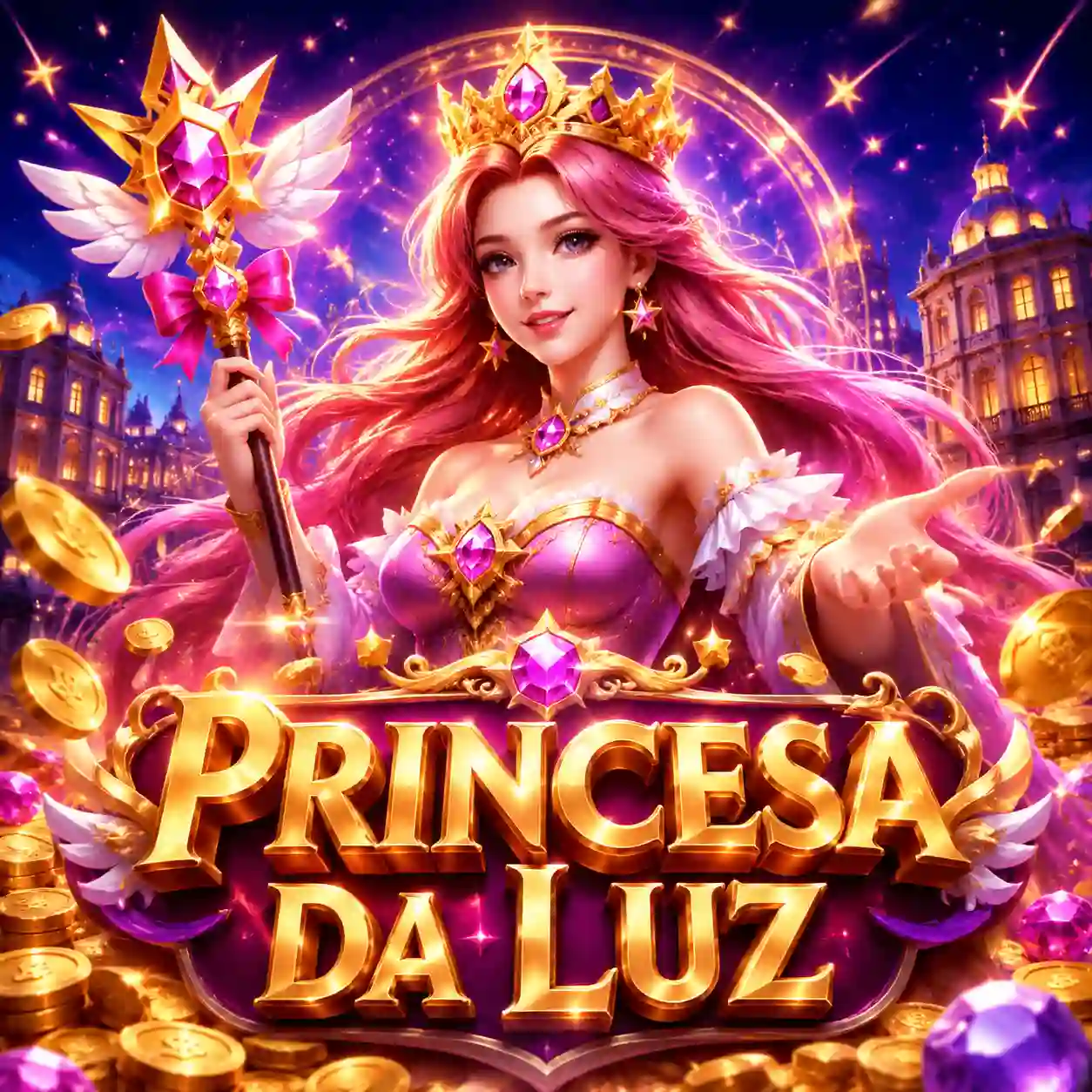 Miniatura do slot Starlight Princess com tema de fantasia mágica